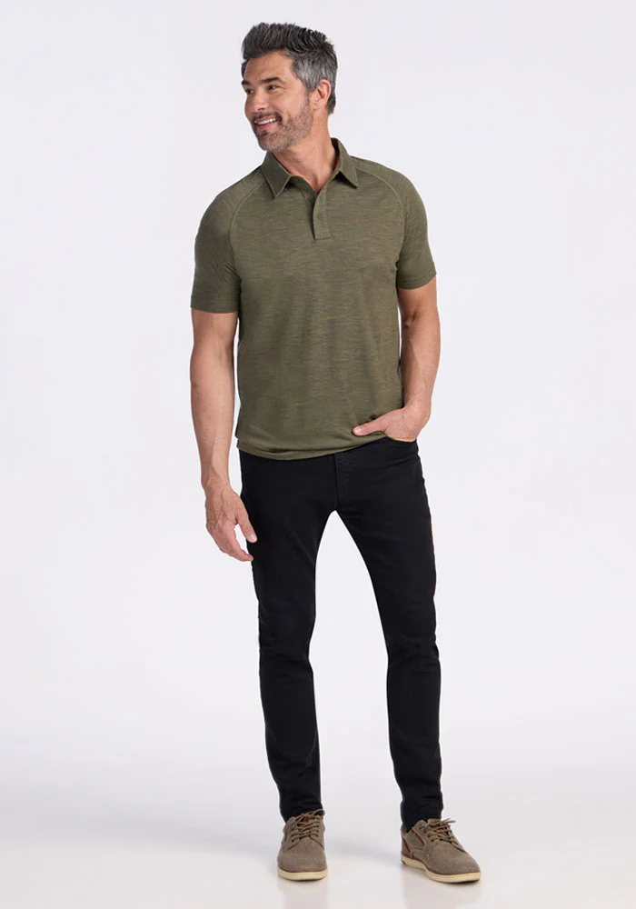 Summit Polo - Sage Olive Melange - Image 5