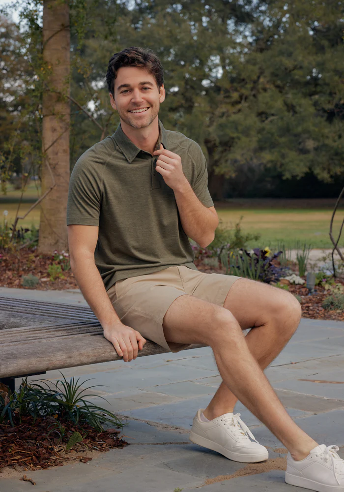 Summit Polo - Sage Olive Melange - Image 8