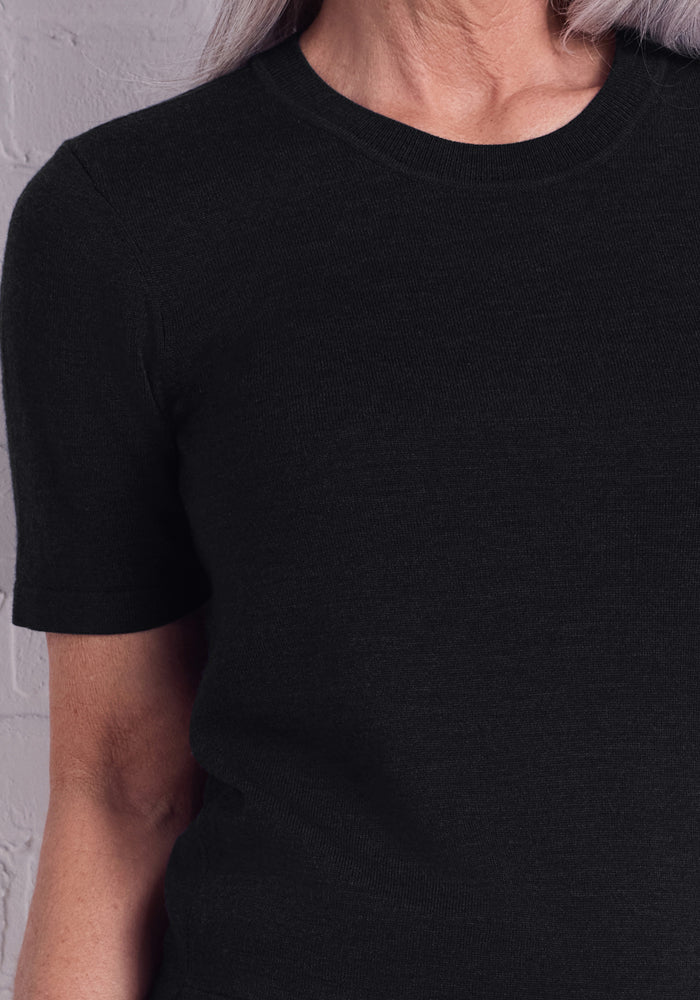 Anna Crew Sweater - Black - Image 4