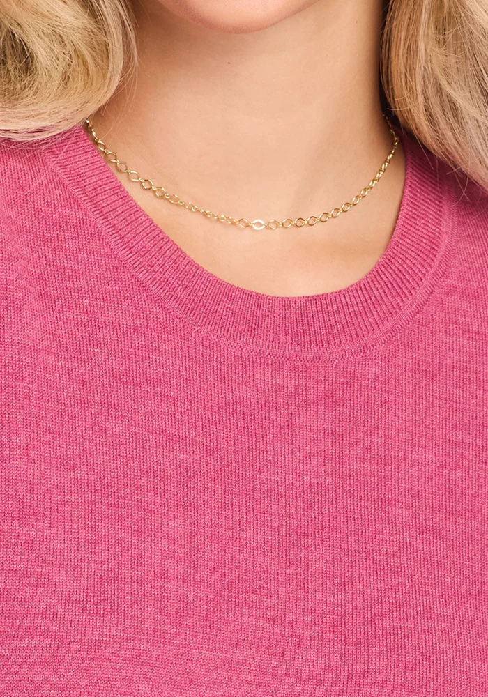 Anna Crew Sweater - Wild Salmon - Image 4