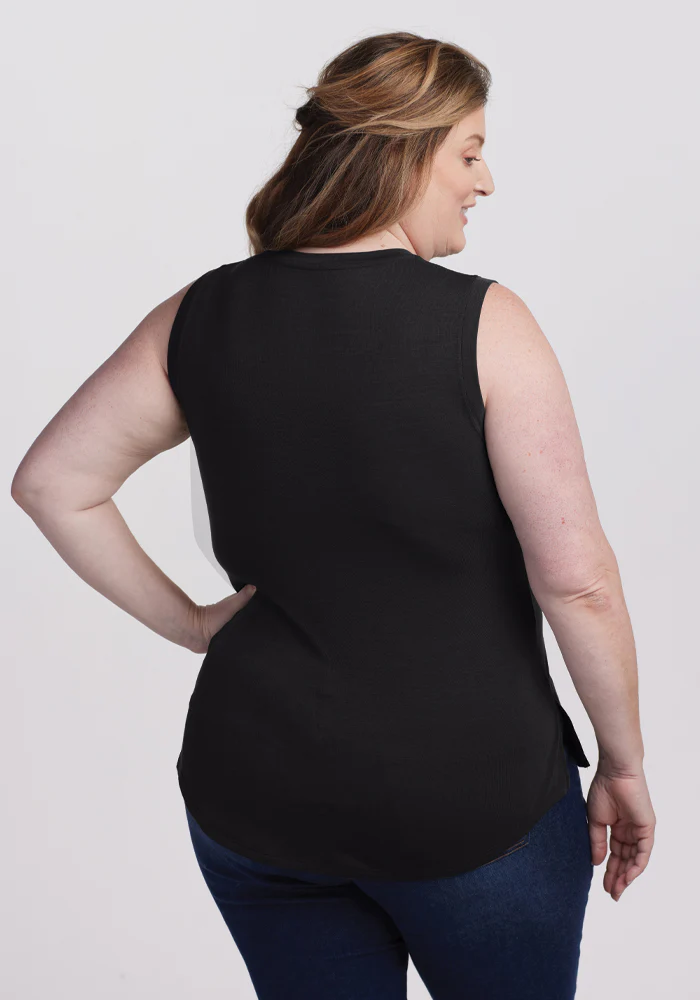 Bella Tunic Top - Black - Image 12