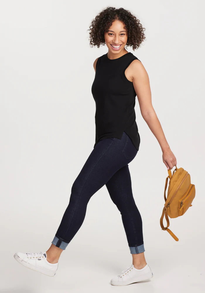 Bella Tunic Top - Black - Image 5