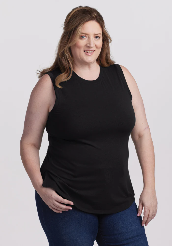Bella Tunic Top - Black - Image 8