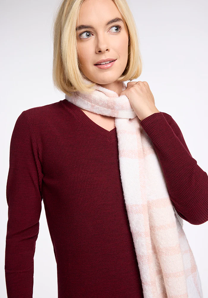 Bradie Scarf - Mauve Plaid - Image 5