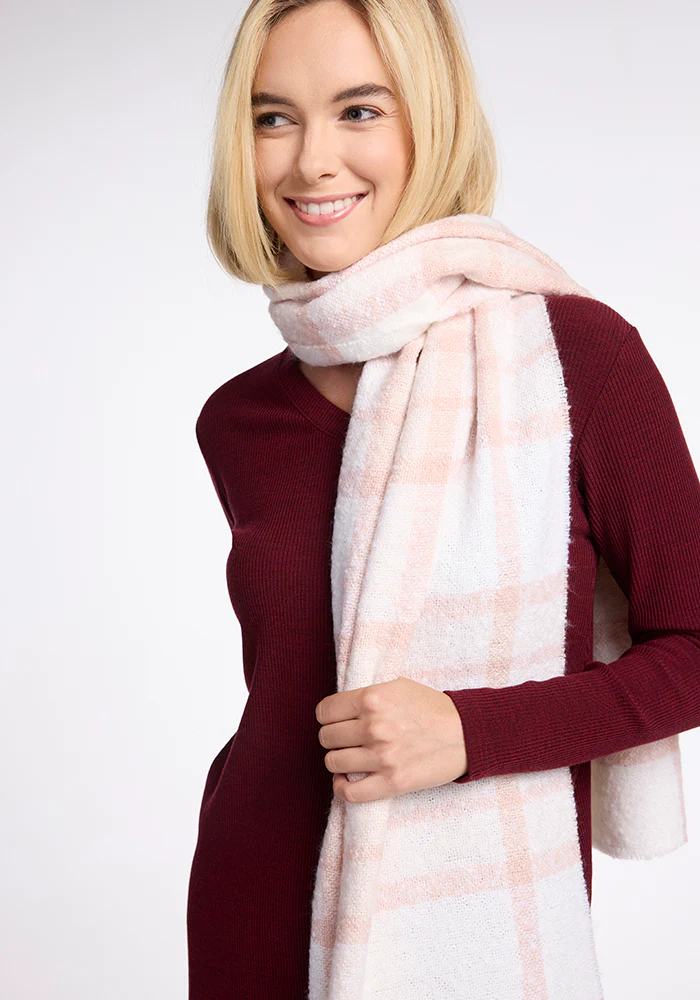 Bradie Scarf - Mauve Plaid - Image 8