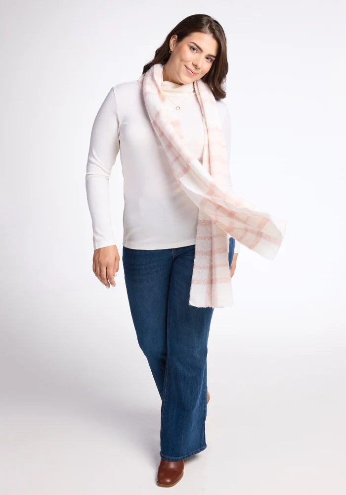 Bradie Scarf - Mauve Plaid - Image 9