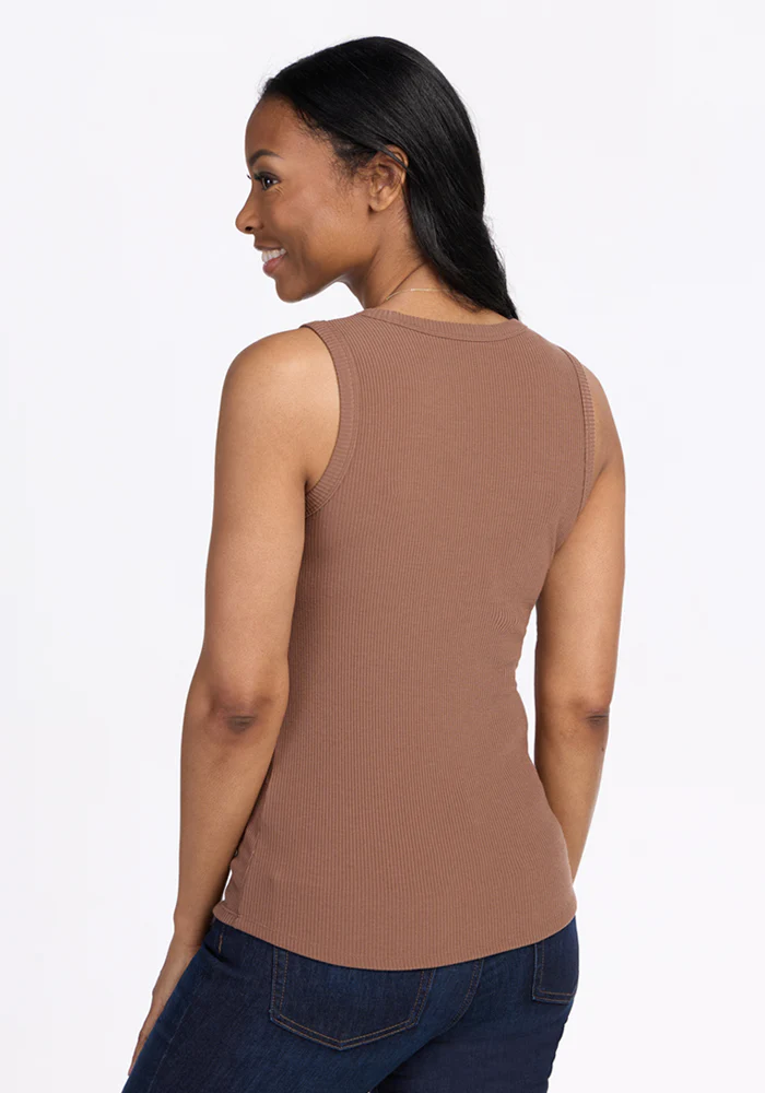Raegan Ribbed Tank Top - Sienna Kiss - Image 6