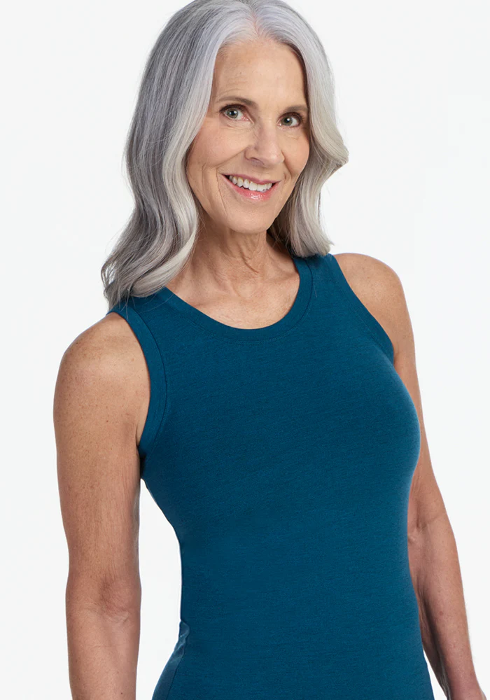 Ava Tank Top - Majolica Blue - Image 3