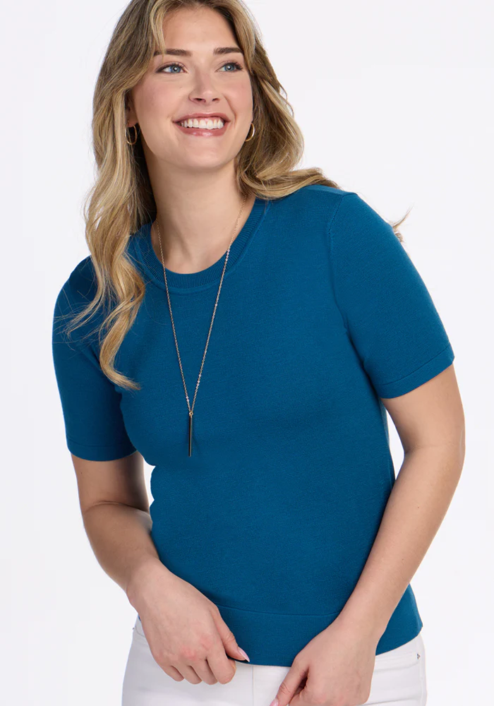 Anna Crew Sweater - Moroccan Blue - Image 2
