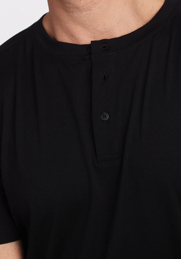 Bronx Henley - Black - Image 4