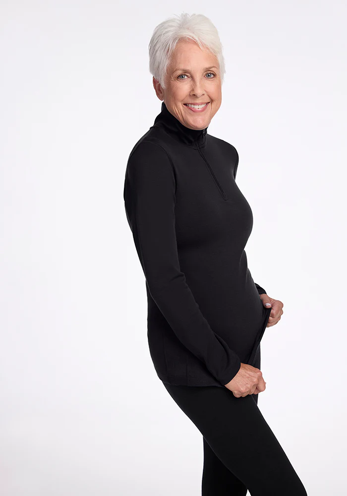 Brooke 1/4 Zip - Black - Image 3