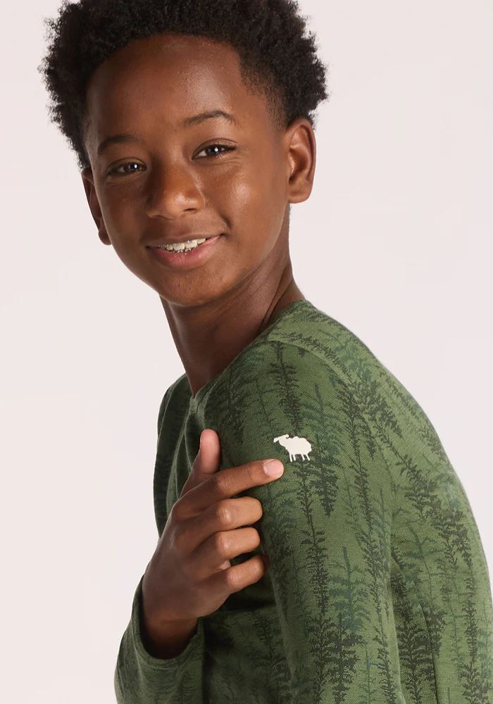 Kids Explorer Base Layer Top - Forest Friends - Image 10