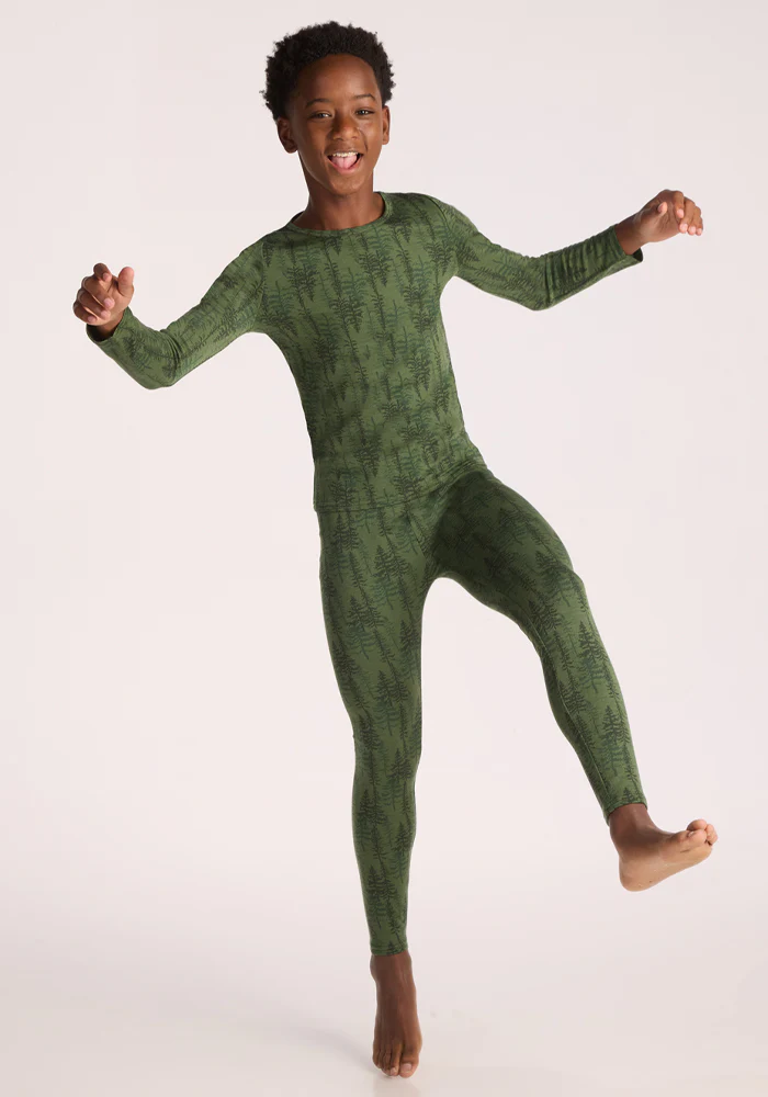 Kids Explorer Base Layer Top - Forest Friends - Image 12
