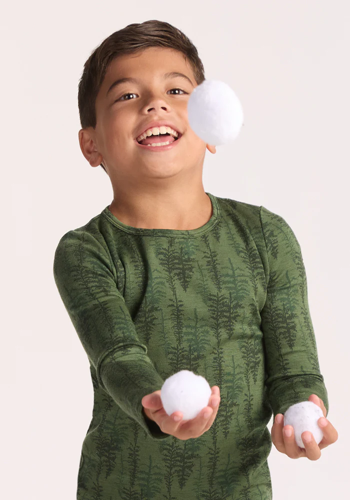 Kids Explorer Base Layer Top - Forest Friends - Image 2