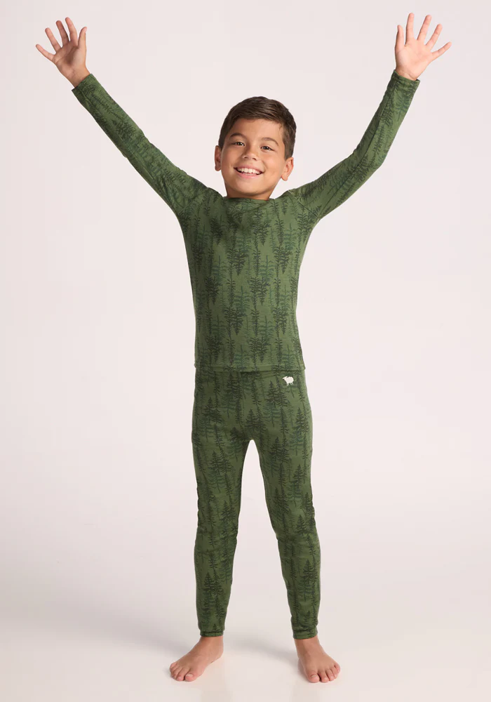 Kids Explorer Base Layer Top - Forest Friends - Image 4