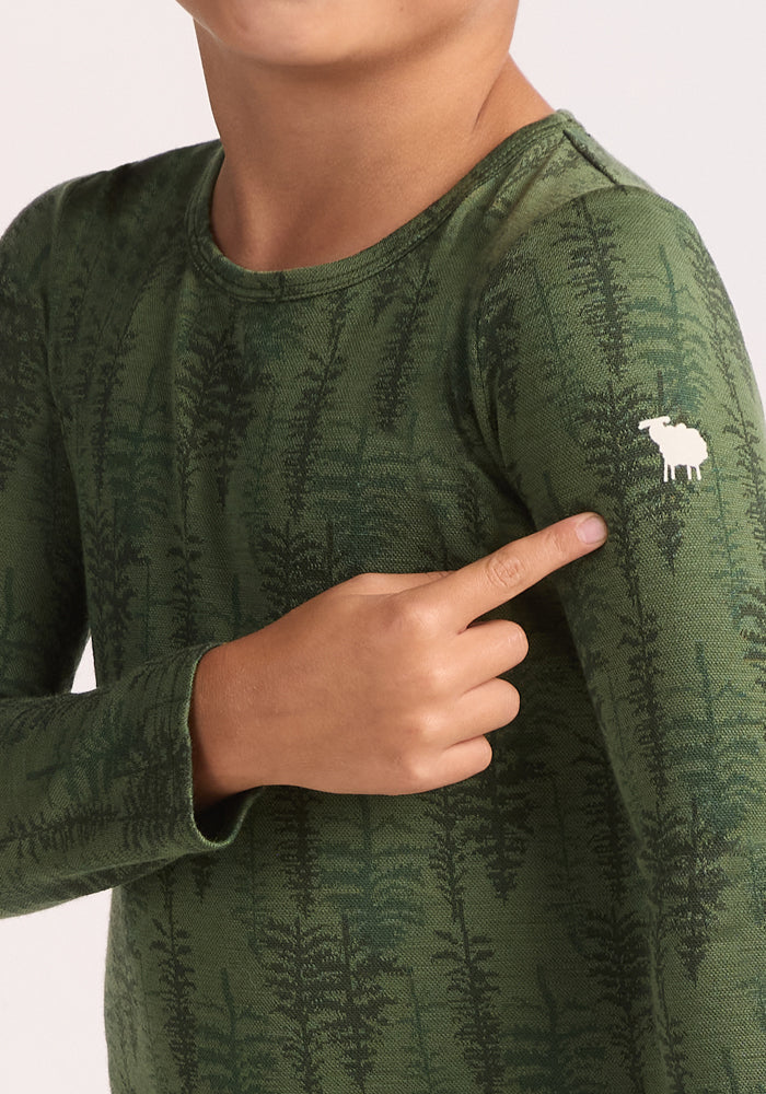 Kids Explorer Base Layer Top - Forest Friends - Image 5