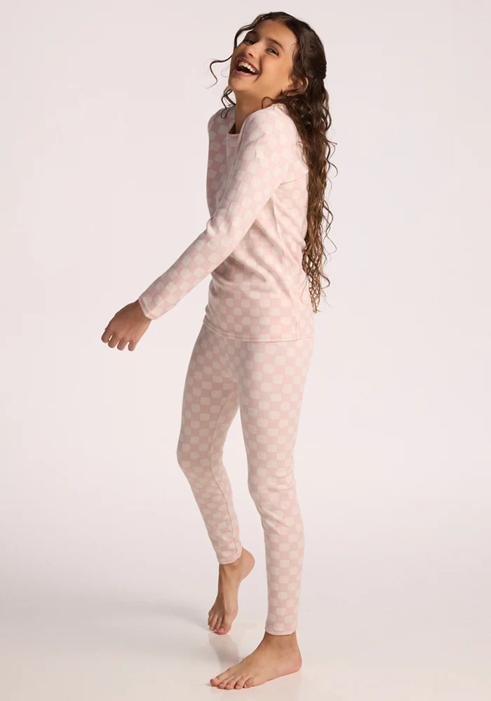 Kids Explorer Base Layer Bottoms - Hopscotch Pink - Image 11