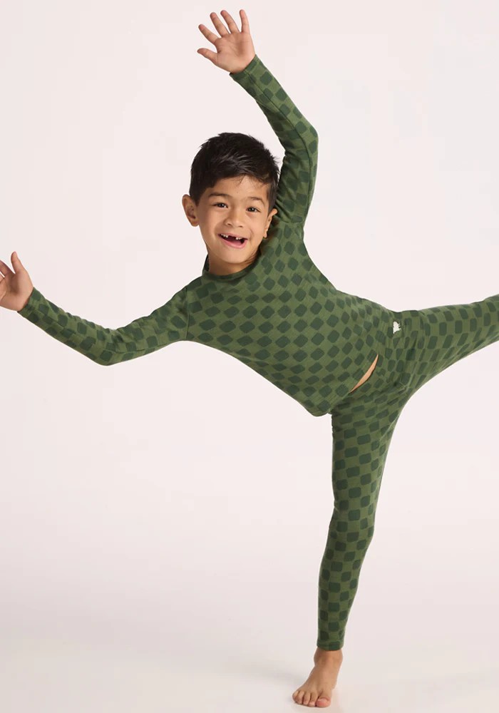 Kids Explorer Base Layer Top - Frog Hop - Image 10