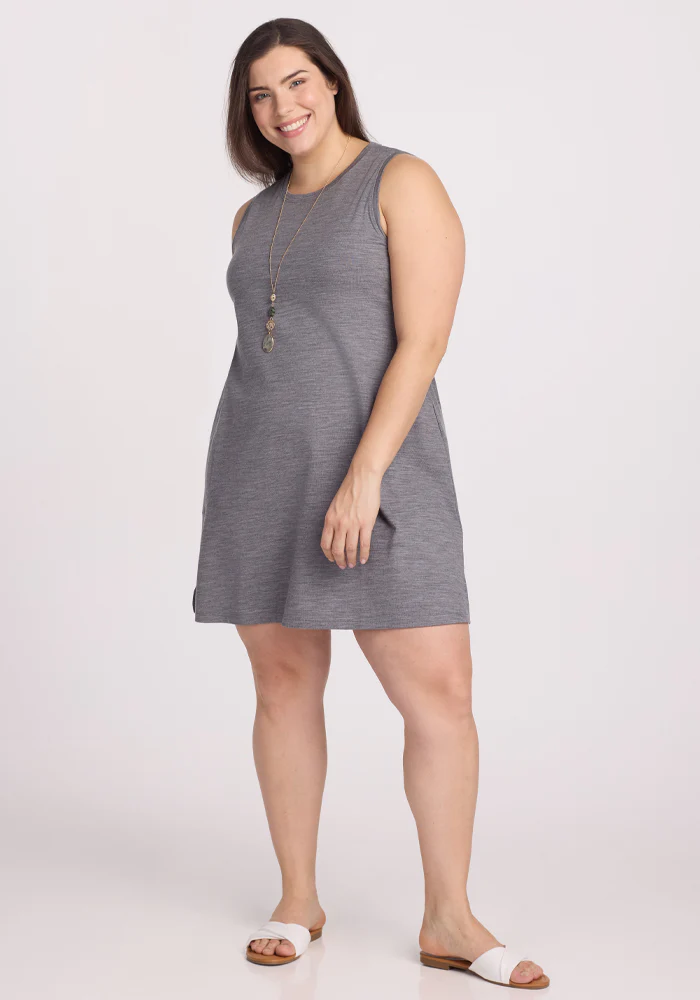 Clara Dress - Graphite Heather - Image 7