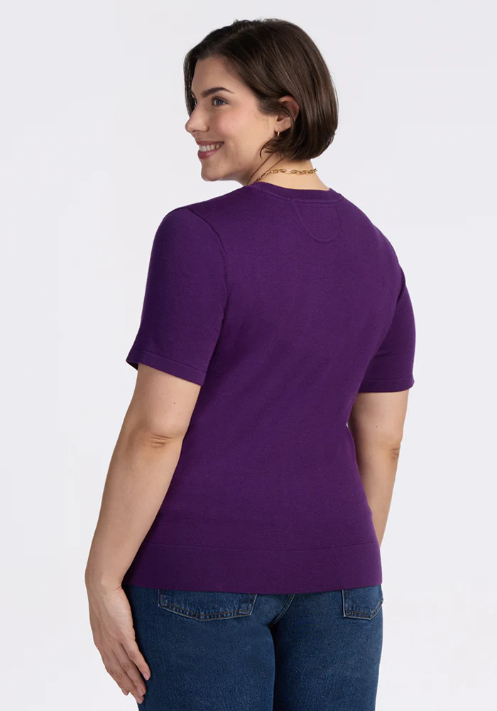 Anna Crew Sweater - Plum Crush - Image 10