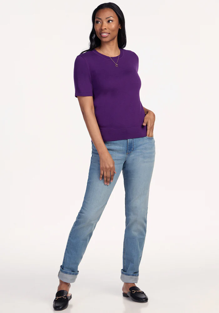 Anna Crew Sweater - Plum Crush - Image 4