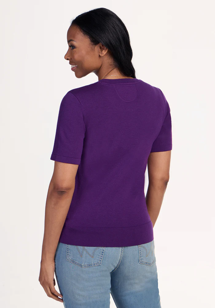 Anna Crew Sweater - Plum Crush - Image 5