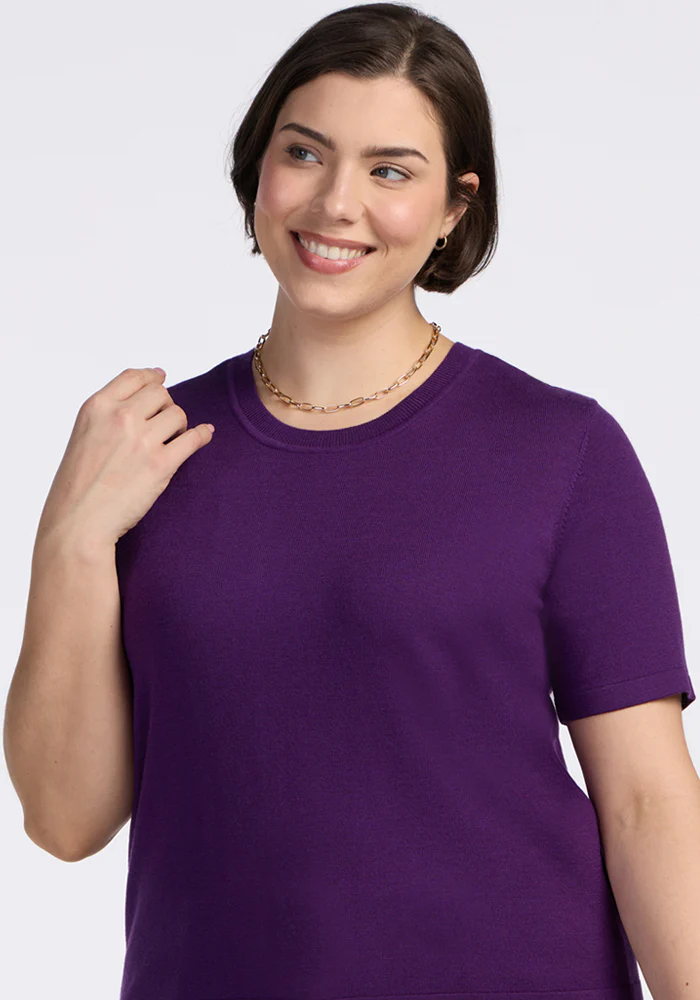 Anna Crew Sweater - Plum Crush - Image 7