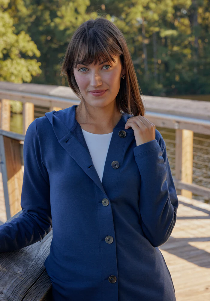 Edna Hooded Cardigan - Black - Image 15