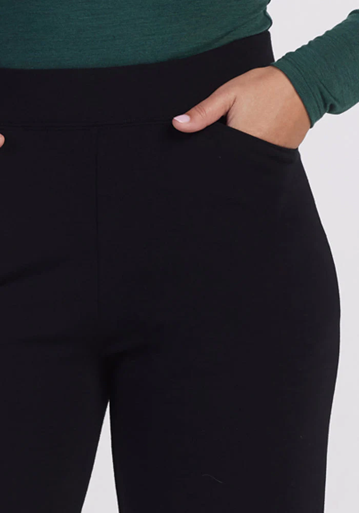 Ellie Wide Leg Pants Petite - Black - Image 5