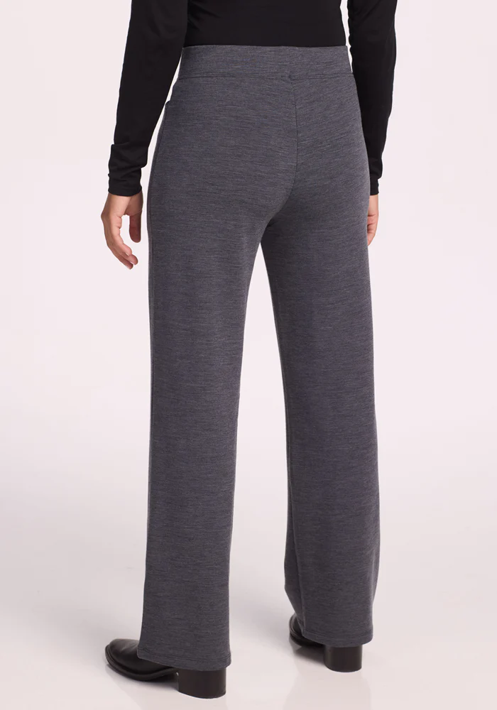 Ellie Wide Leg Pants - Cinder Melange - Image 6