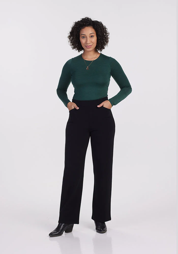 Ellie Wide Leg Pants - Petite - Image 5