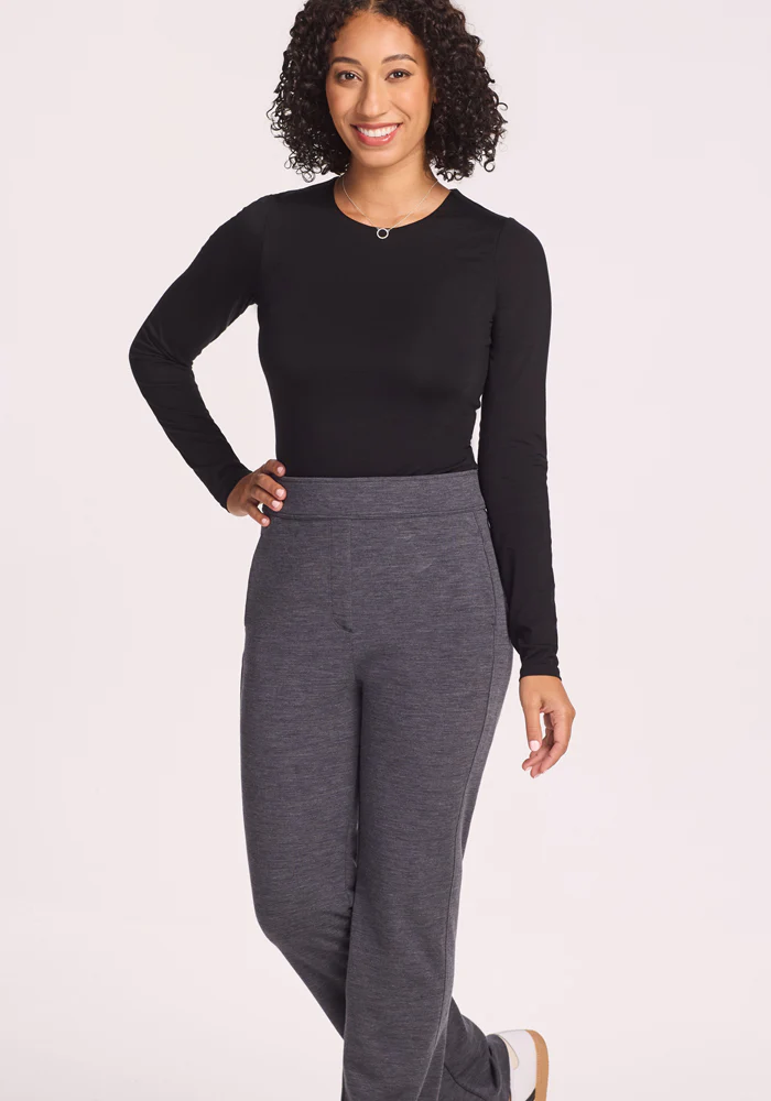 Emerson Straight Leg Pants - Cinder Melange - Image 3