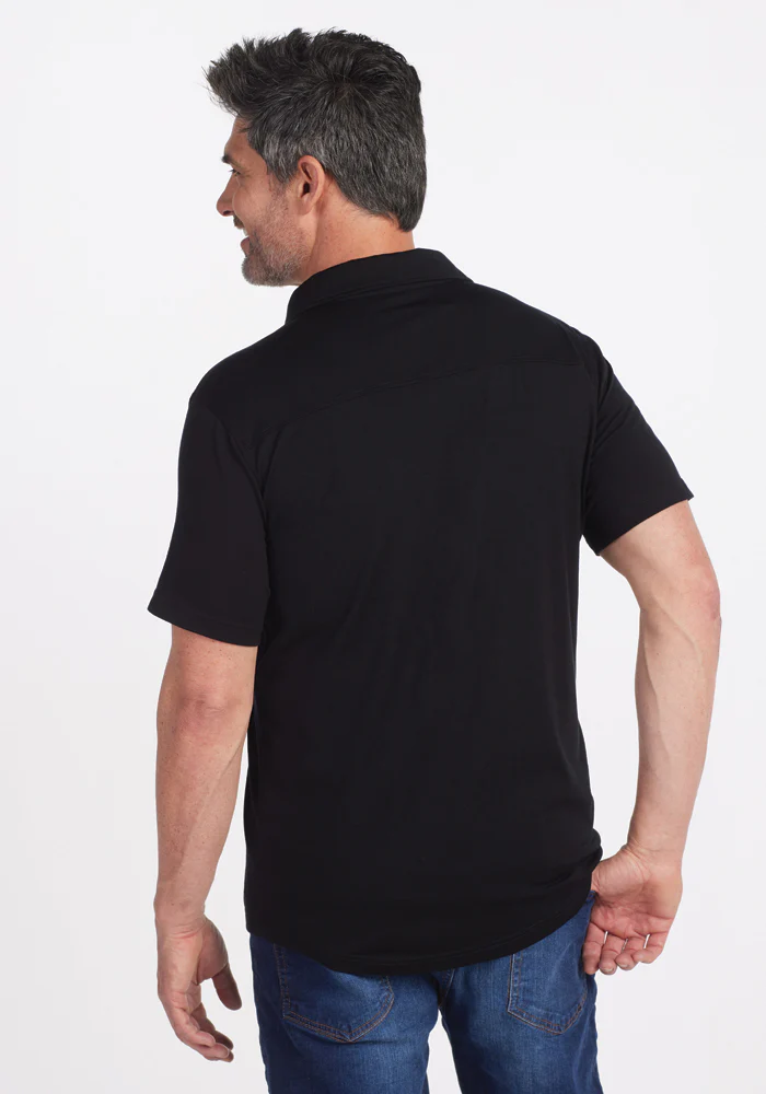 Endi Full Button Down Shirt - Black - Image 6