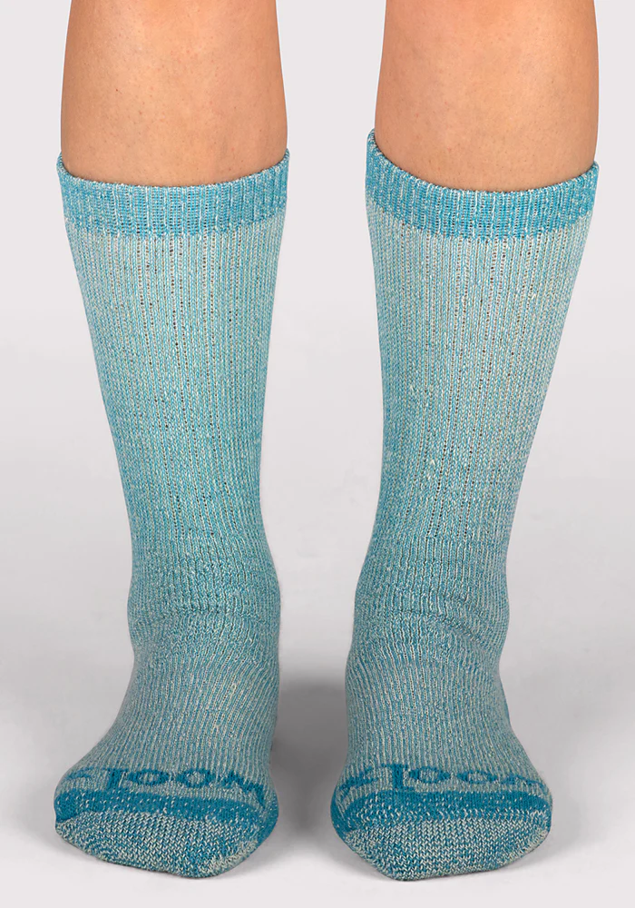 Womens Extreme Crew Socks - Real Teal - Image 3