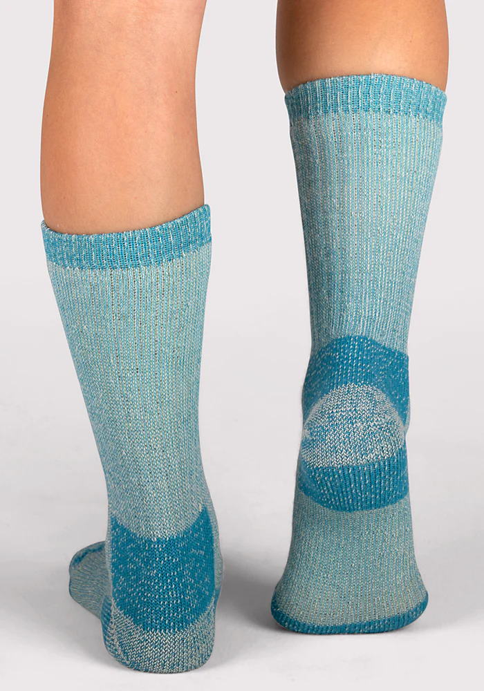 Womens Extreme Crew Socks - Real Teal - Image 5