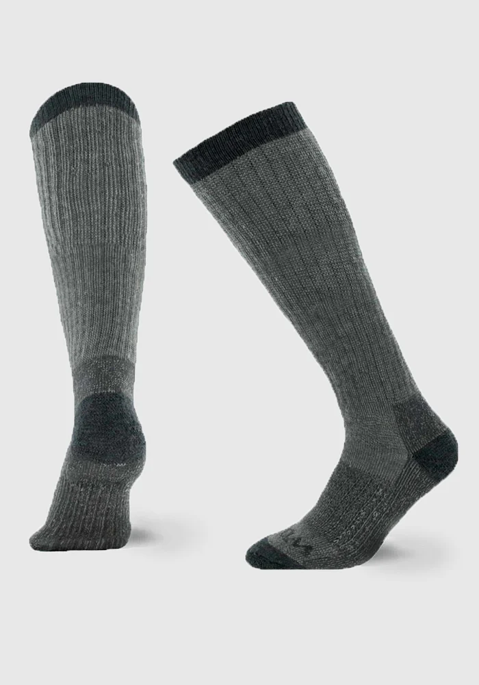 Womens Extreme Over The Calf Socks - Charcoal Heather - Image 2
