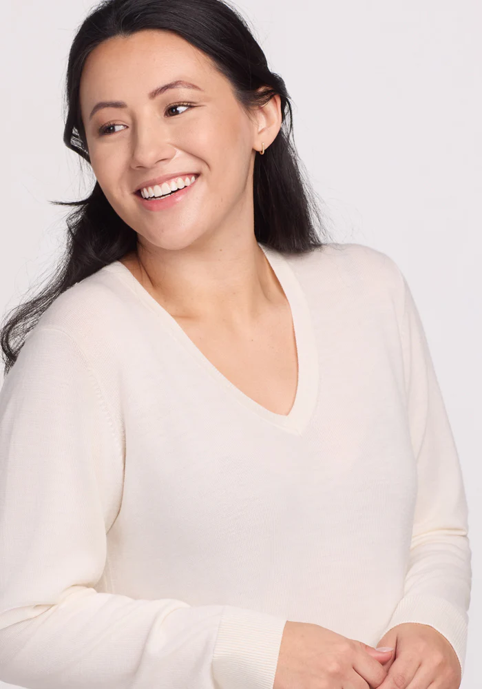 Francesca Sweater - Dewdrop Pearl - Image 4