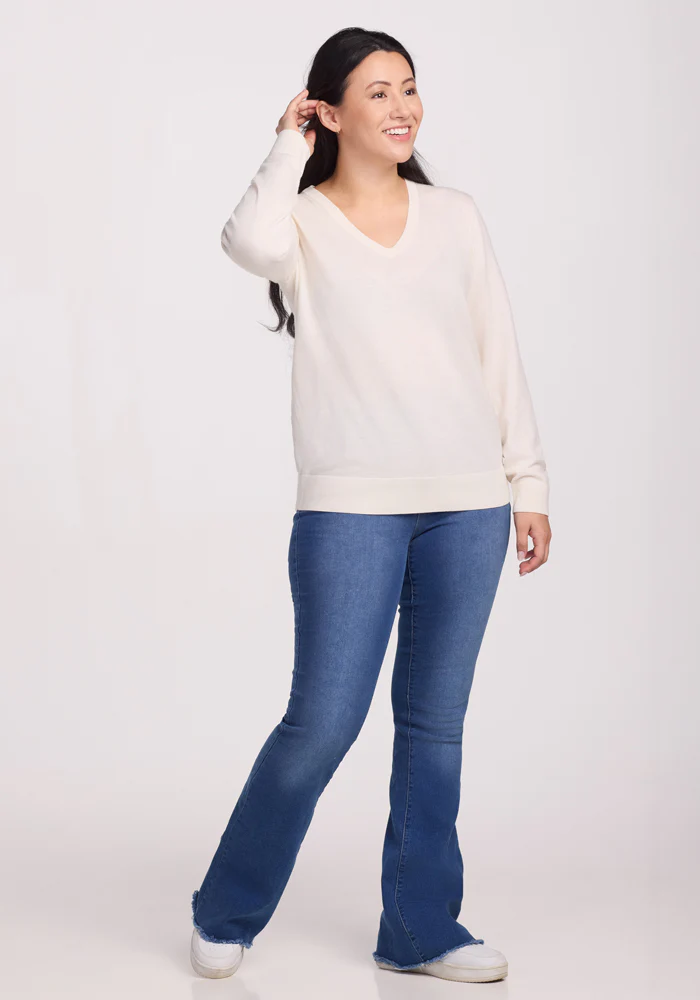 Francesca Sweater - Dewdrop Pearl - Image 8