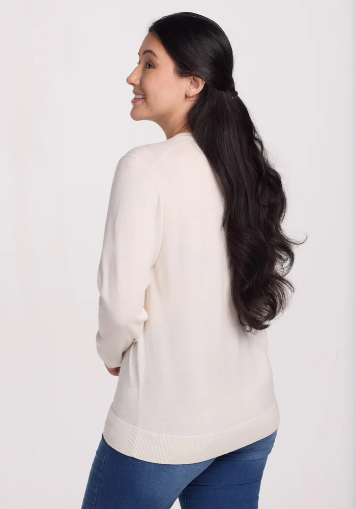 Francesca Sweater - Dewdrop Pearl - Image 9