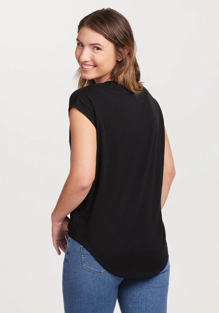 Gabi Tunic Top - Black - Image 6