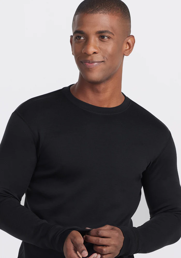 Glacier Long Sleeve Crew - Black - Image 4