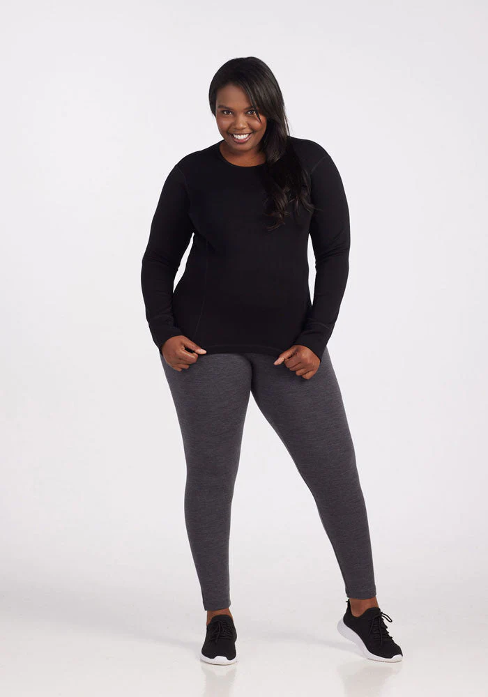 Hannah Long Sleeve Top - Black - Image 11