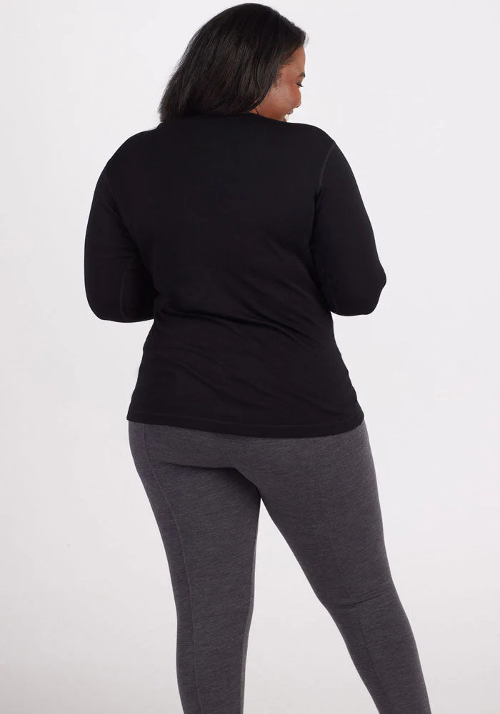 Hannah Long Sleeve Top - Black - Image 12