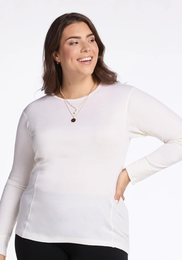 Hannah Long Sleeve Top - Buttercream - Image 21