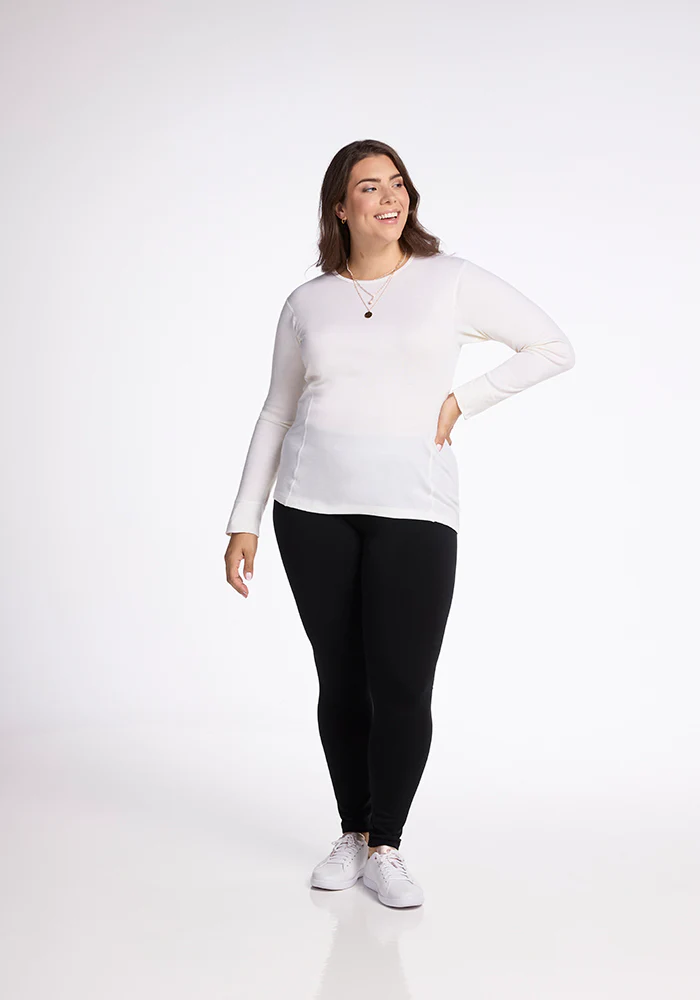 Hannah Long Sleeve Top - Buttercream - Image 4