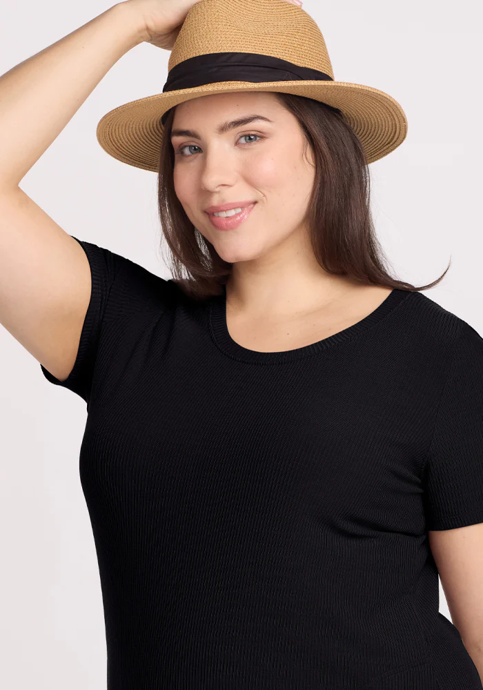 Harlowe Ribbed Dress - Black - Image 12