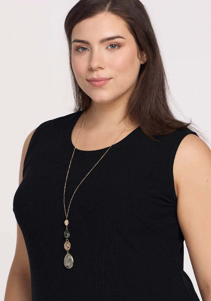 Iris Ribbed Dress - Black - Image 9