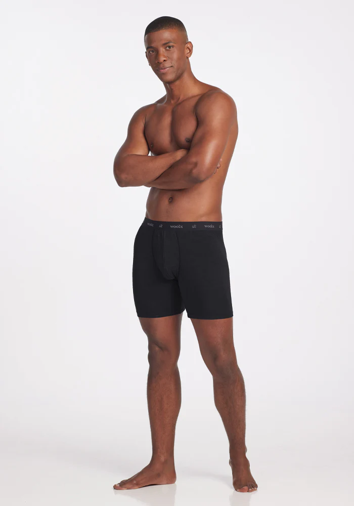 Jazzy No Fly Boxer Briefs - Black - Image 5