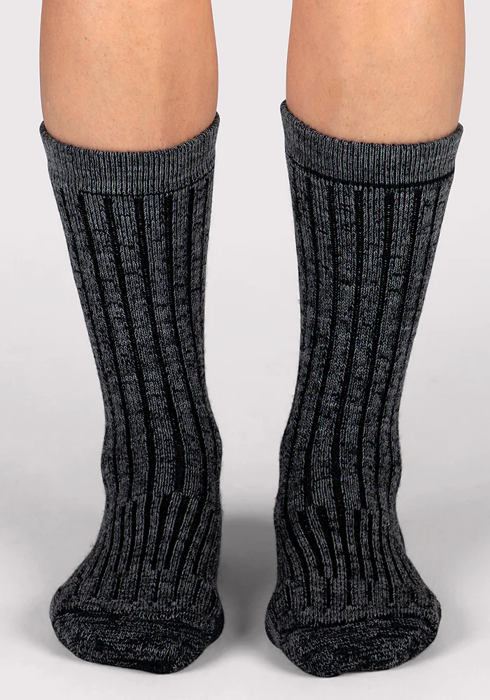Womens Joey Crew Socks - Stone Grey - Image 6