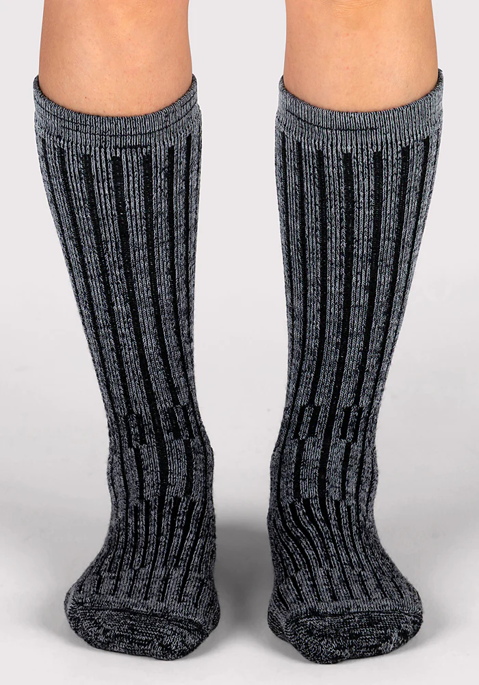 Womens Joey Mid Calf Socks - Dark Navy Marled - Image 7